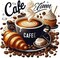 Coffee Diamond Painting Kits Coffee Time Diamond Painting Kits for Adults 5D DIY Full Drill Cake Diamond Art Bread Diamond Dots Art Painting Kits for Home Wall Decor